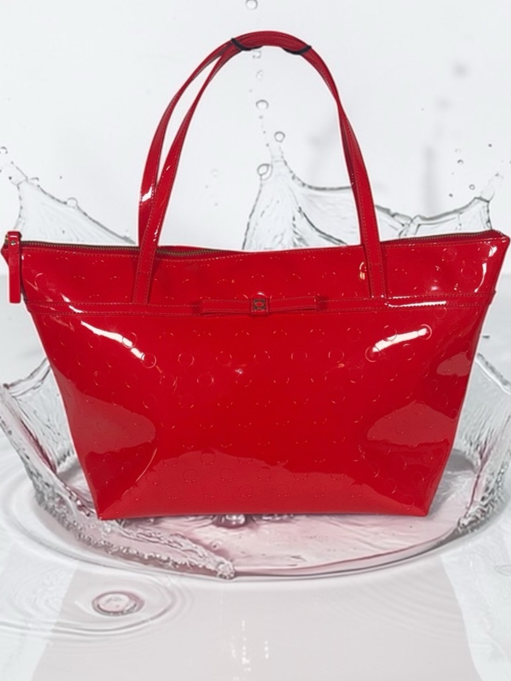 kate spade Red Patent Tote Bag